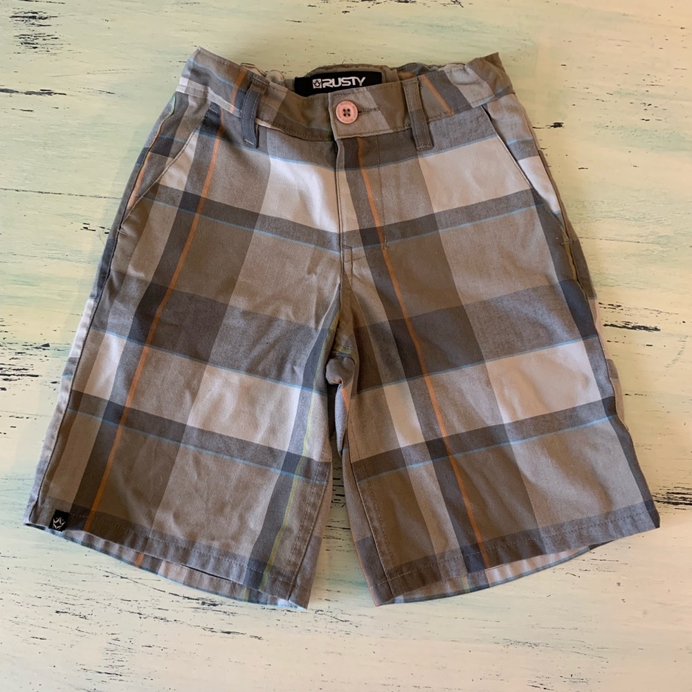 Rusty Brand Boys’ Plaid Shorts